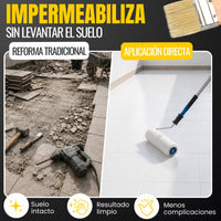 Impermeabilizante Poliuretano al Agua Blanco para Interior, Fachadas y Cubiertas