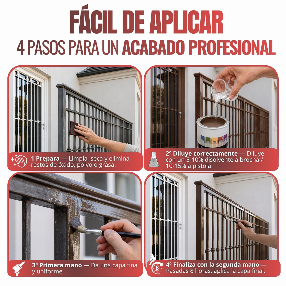 Tabaco - Esmalte al Agua Ecológico Antioxidante Multisuperficie