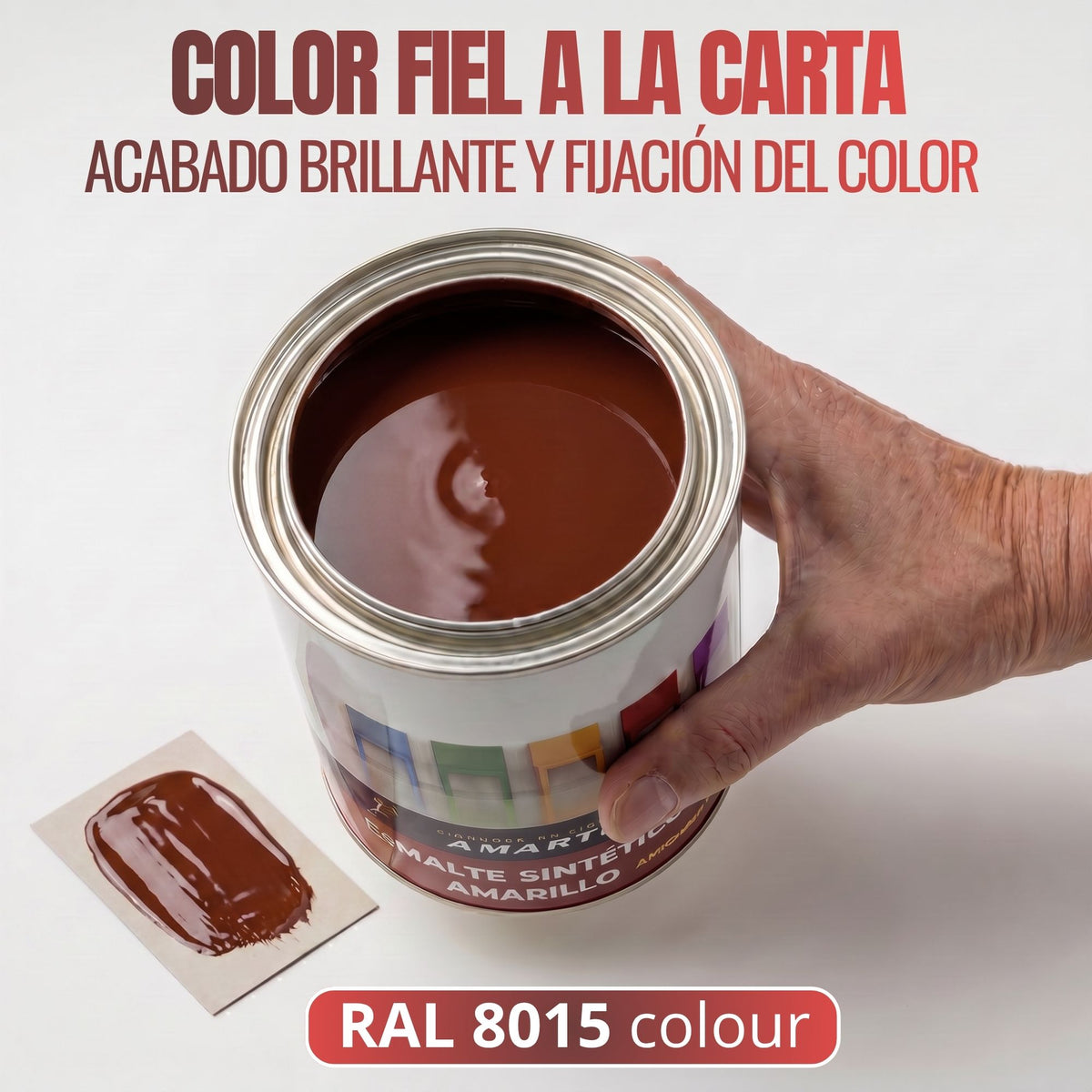 Rojo Carruajes - Esmalte al Agua Ecológico Antioxidante Multisuperficie