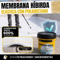 (Blanco) Impermeabilizante Membrana Híbrida Poliuretano