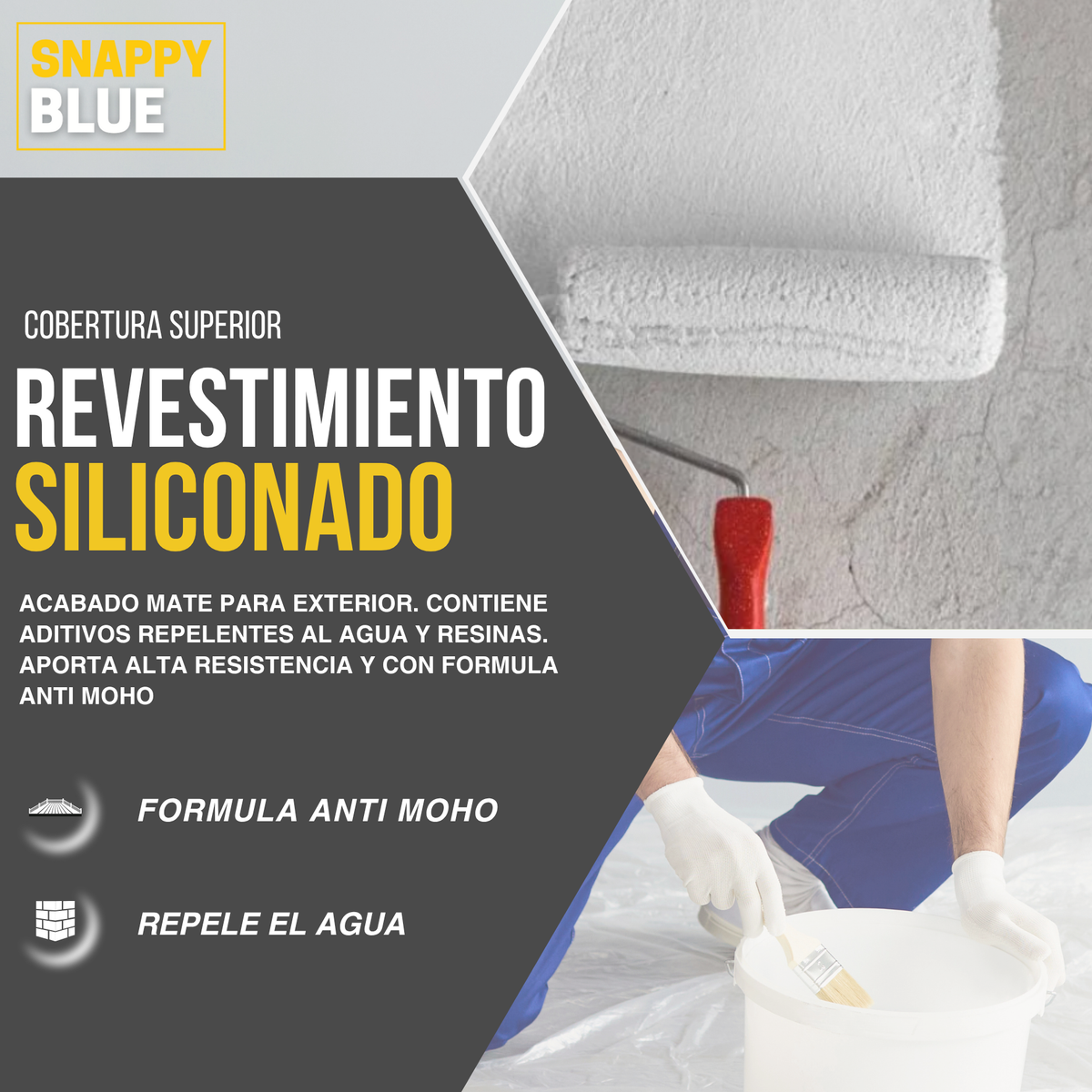 Revestimiento Siliconado Hidrosilk Premium Auto-limpieza para Fachadas