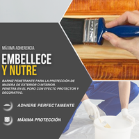 Barniz Tinte al Agua Hidrowood Colores para Restauración de Madera