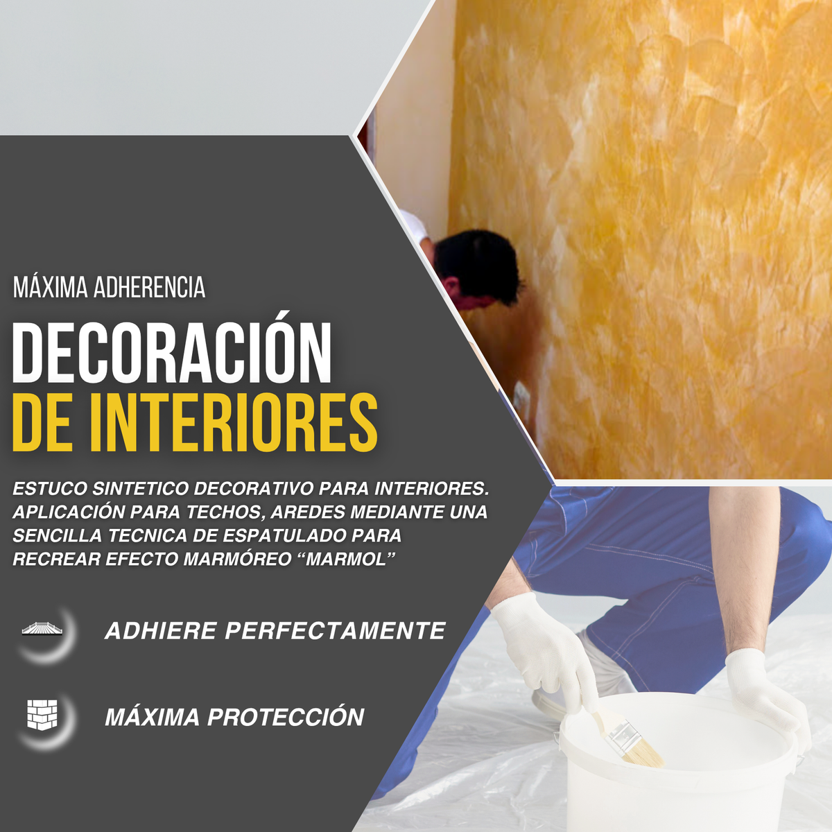 Cera al Agua Lucidante para Estucos Acabado Brillante Profesional