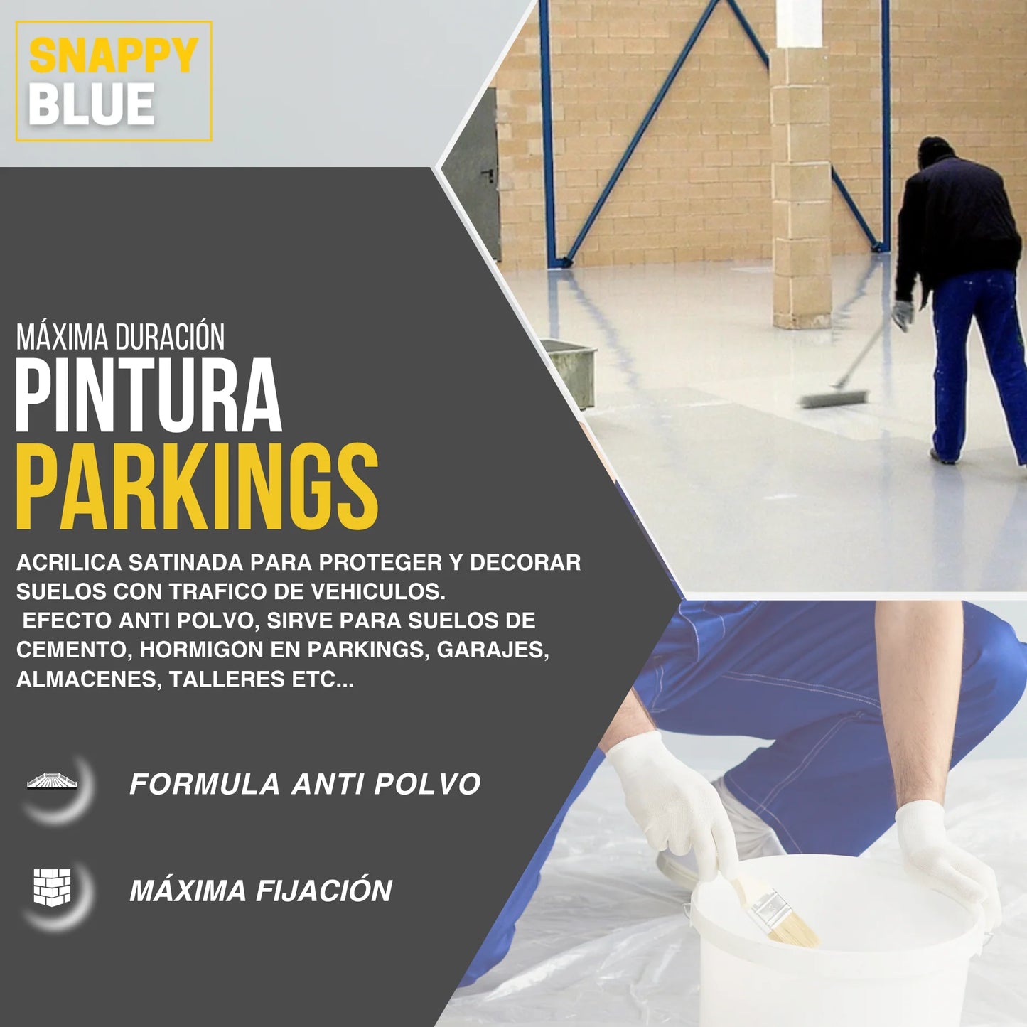 PINTURA PARKING GRIS | Snappyblue®