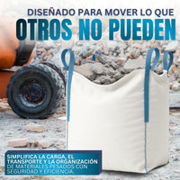 Big Bag para Escombros y Residuos | Saco de Rafia de Gran Volumen