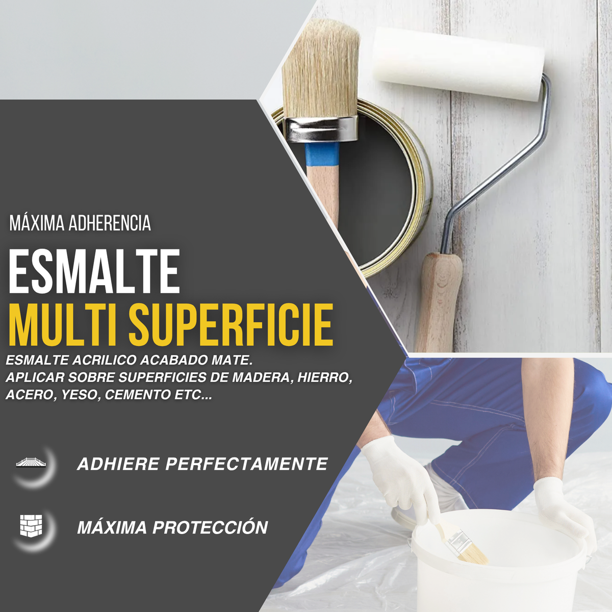 Hidroesmalte al Agua Base Mate Tintométrica para Muebles de Diseño