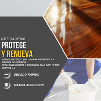 Barniz Sintético Interior Brillo Profundo para Muebles Clásicos