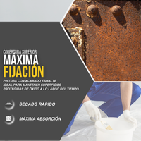 Esmalte Sintético Antioxidante Amarel Mate para Hierro y Metal