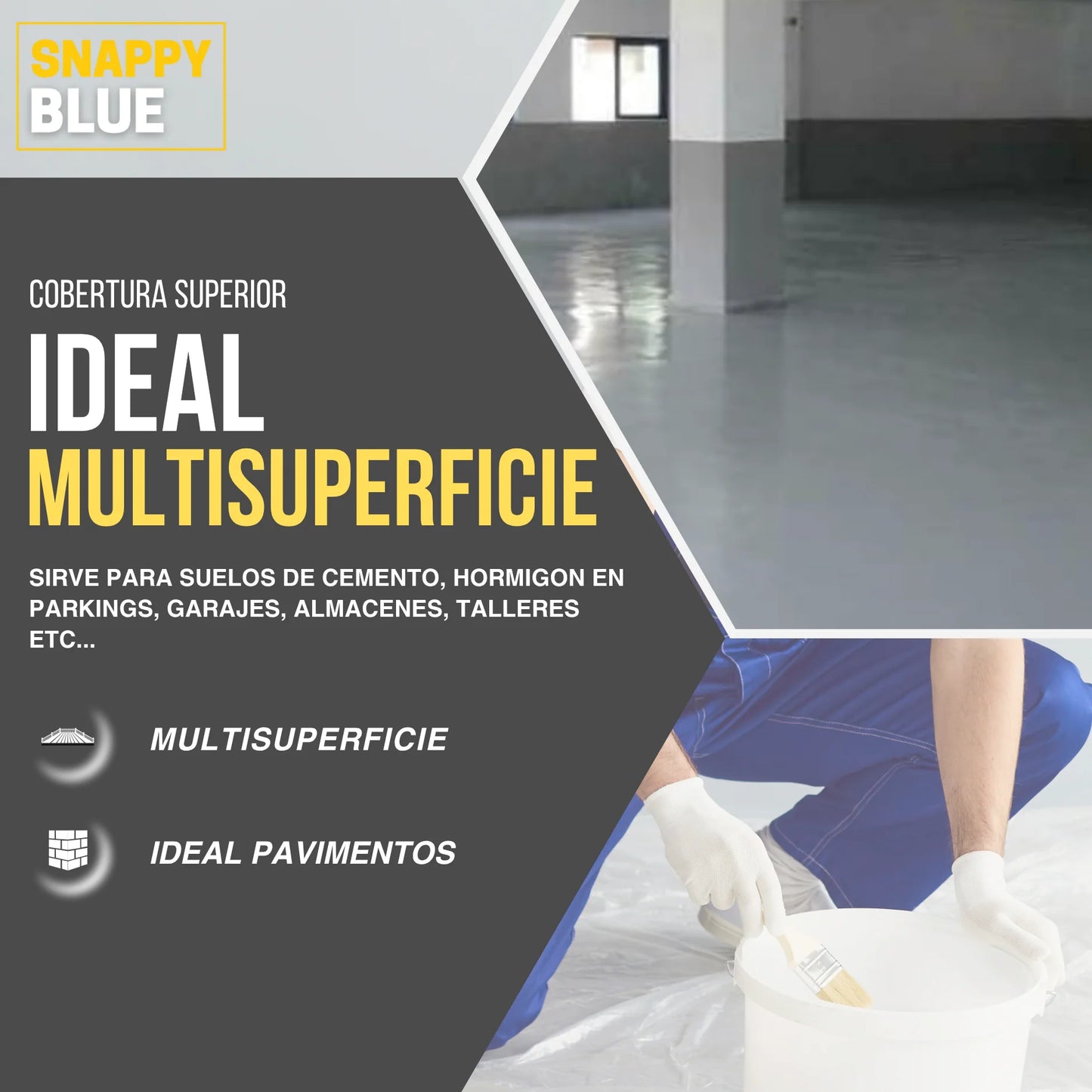 PINTURA PARKING GRIS | Snappyblue®