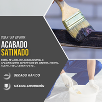 Hidroesmalte al Agua Base Satinado Tintométrica para Carpinterías