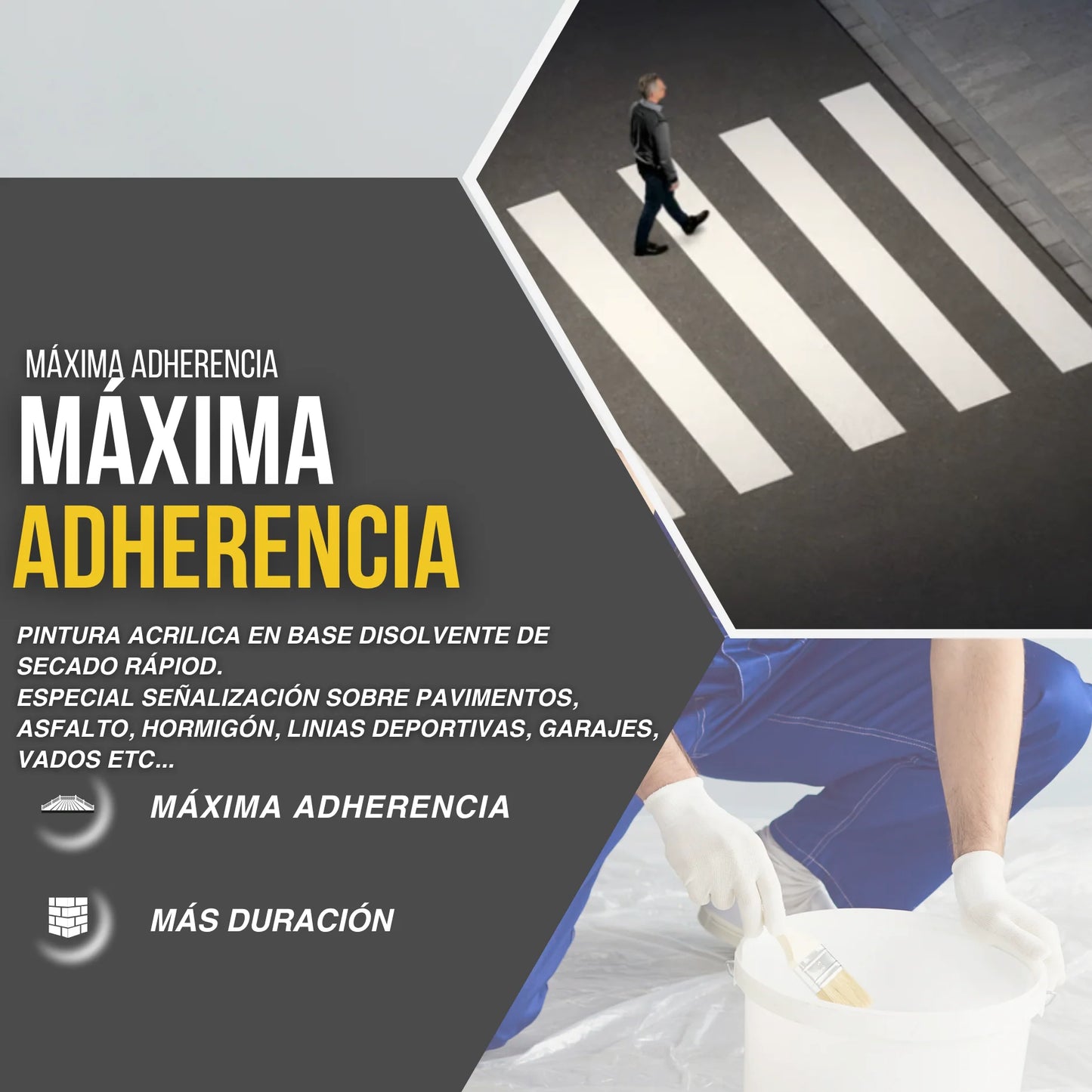 PINTURA VIAL ESPECIAL PAVIMENTOS  22kg | Snappyblue®