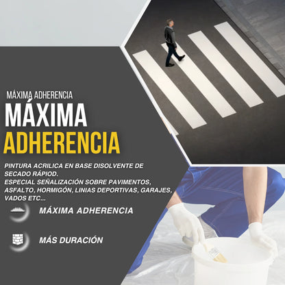 PINTURA VIAL ESPECIAL PAVIMENTOS  22kg | Snappyblue®