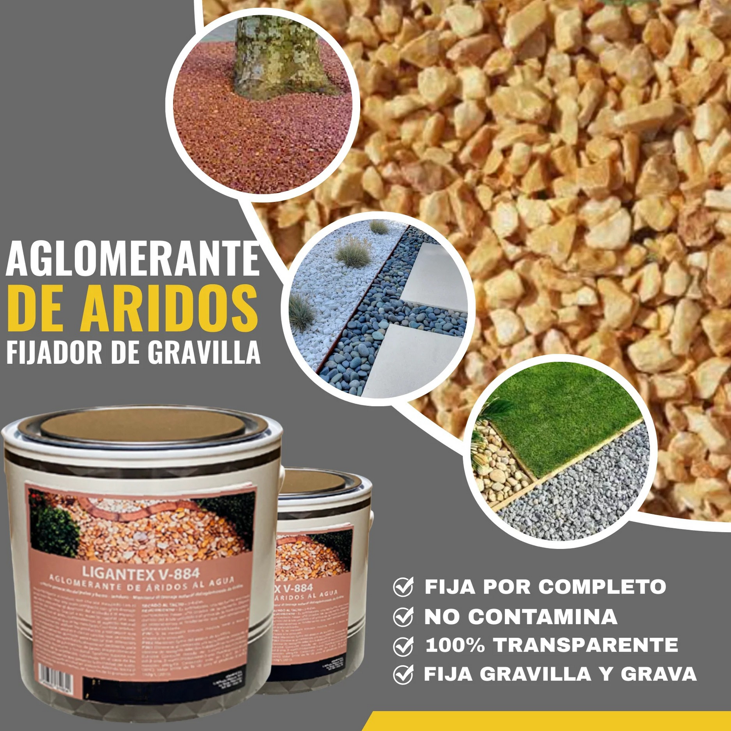 AGLOMERANTE DE ÁRIDOS Y GRAVA | Snappyblue®