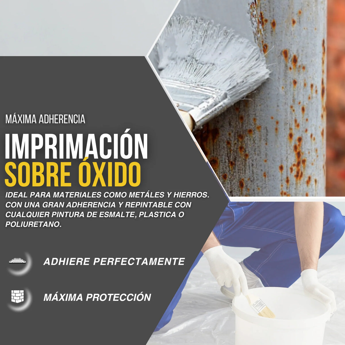 Imprimación Sintética Antioxidante Directamente sobre Óxido