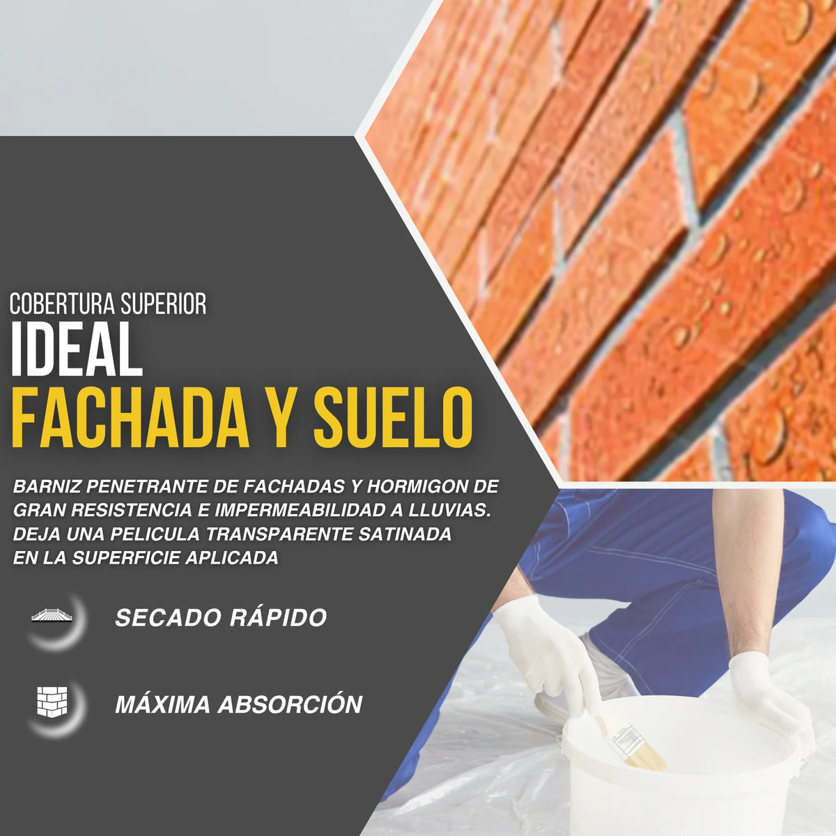 BARNIZ SINTÉTICO PENETRANTE ESPECIAL FACHADAS Y SUELOS