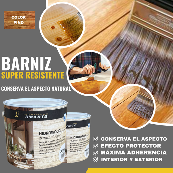 Barniz Tinte al Agua Hidrowood Colores para Restauración de Madera