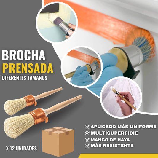 BROCHA PRENSADA DE 6 A 14 CM (12U) | Snappyblue®