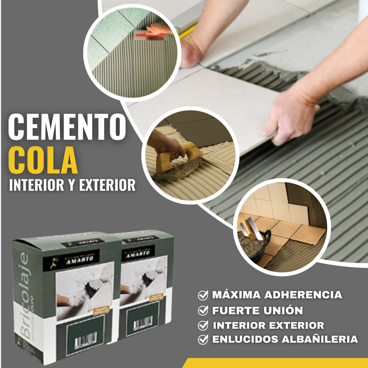 Cemento Blanco para Morteros Decorativos y Rejuntados