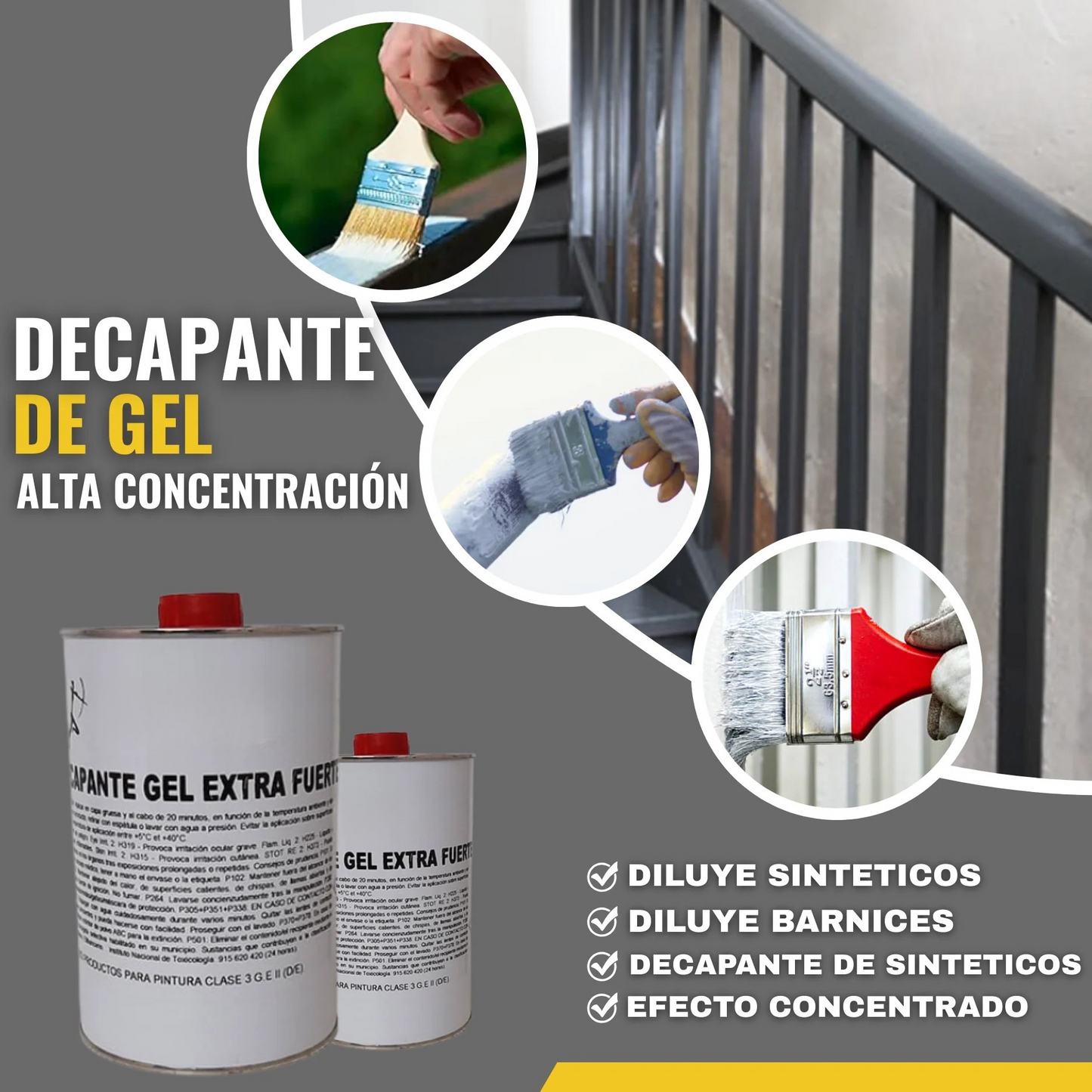 DECAPANTE QUITA PINTURAS EN GEL 1L | Snappyblue®