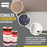 Esmalte al Agua Aspecto Cerámico Bicomponente para Encimeras y Baños