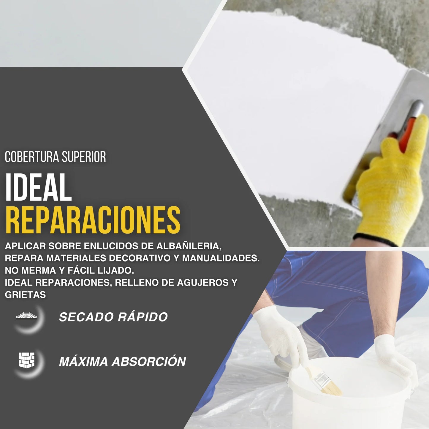 ESCAYOLA ALTAMENTE ADHERENTE 1KG | Snappyblue®