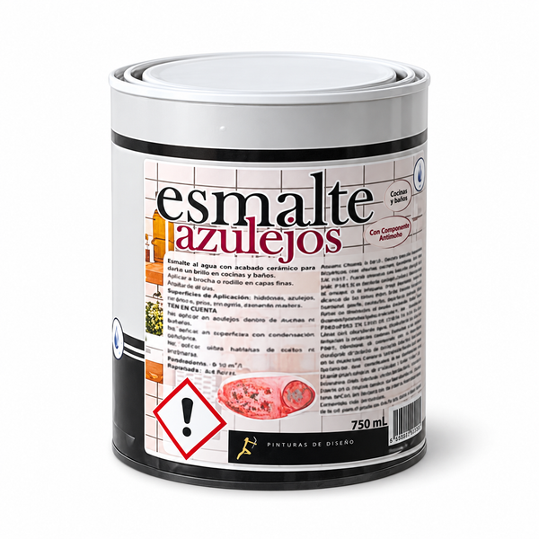 SATINADO - Esmalte al Agua Especial para Azulejos de Baño y Cocina