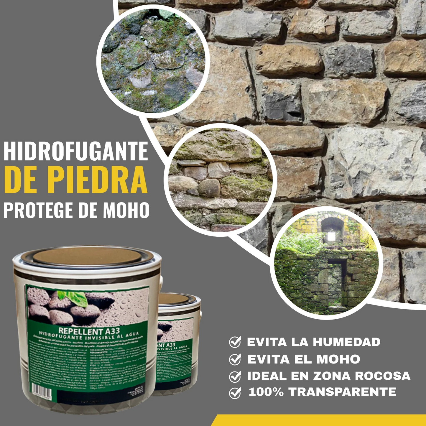 HIDROFUGANTE ANTI MOHO INVISIBLE AL AGUA  | Snappyblue®