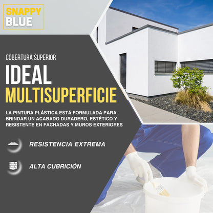 PINTURA PLÁSTICA MATE ÚNICO | Snappyblue®