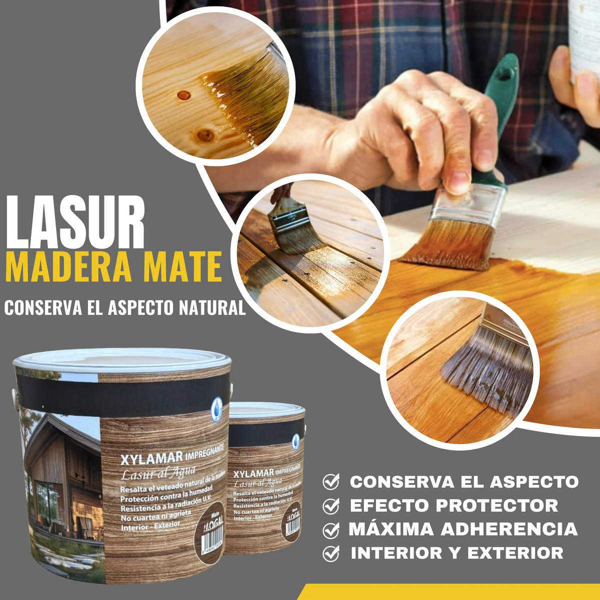 LASUR AL AGUA XYLAMAR | MATE | BRILLO | SATINADO