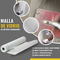 Malla de Fibra de Vidrio para Refuerzo Estructural con Resinas