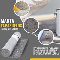 Manta Cubre Suelos Protectora para Obras y Trabajos de Pintura
