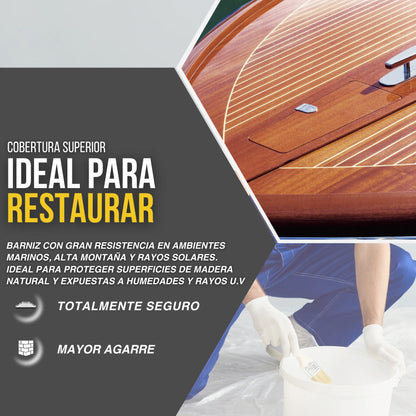 BARNIZ SINTÉTICO ESPECIAL MARINO | MATE | BRILLO | SATINADO