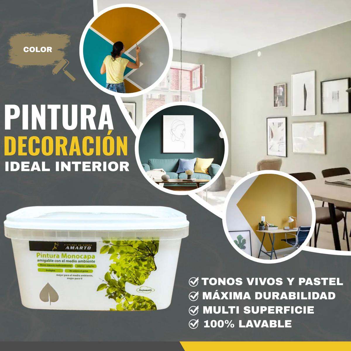 Pintura Monocapa para Fachadas Cubre en Una Sola Mano