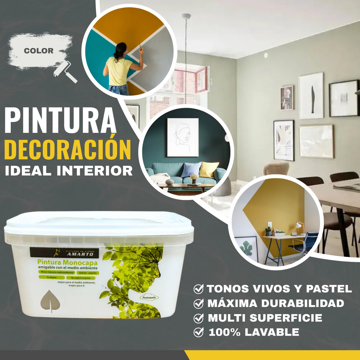 Pintura Monocapa para Fachadas Cubre en Una Sola Mano