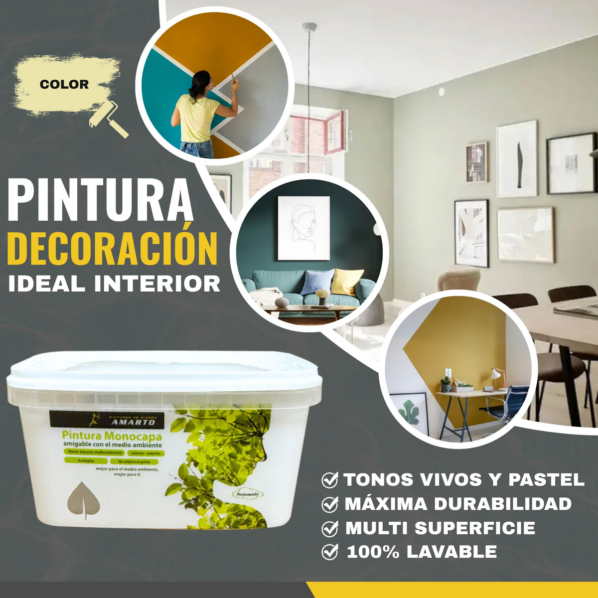 Pintura Monocapa para Fachadas Cubre en Una Sola Mano