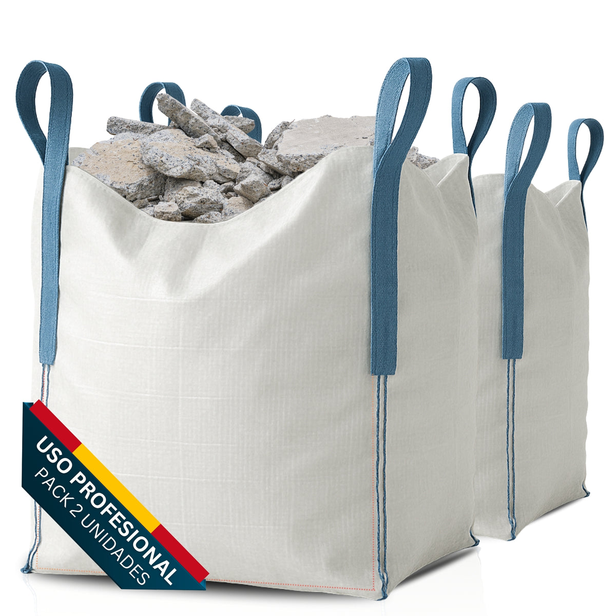 Big Bag para Escombros y Residuos | Saco de Rafia de Gran Volumen