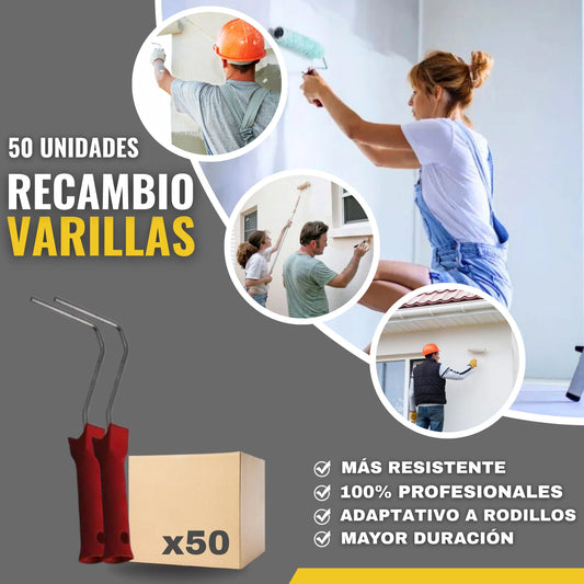 RECAMBIO VARILLAS CORTAS 50UNIDADES