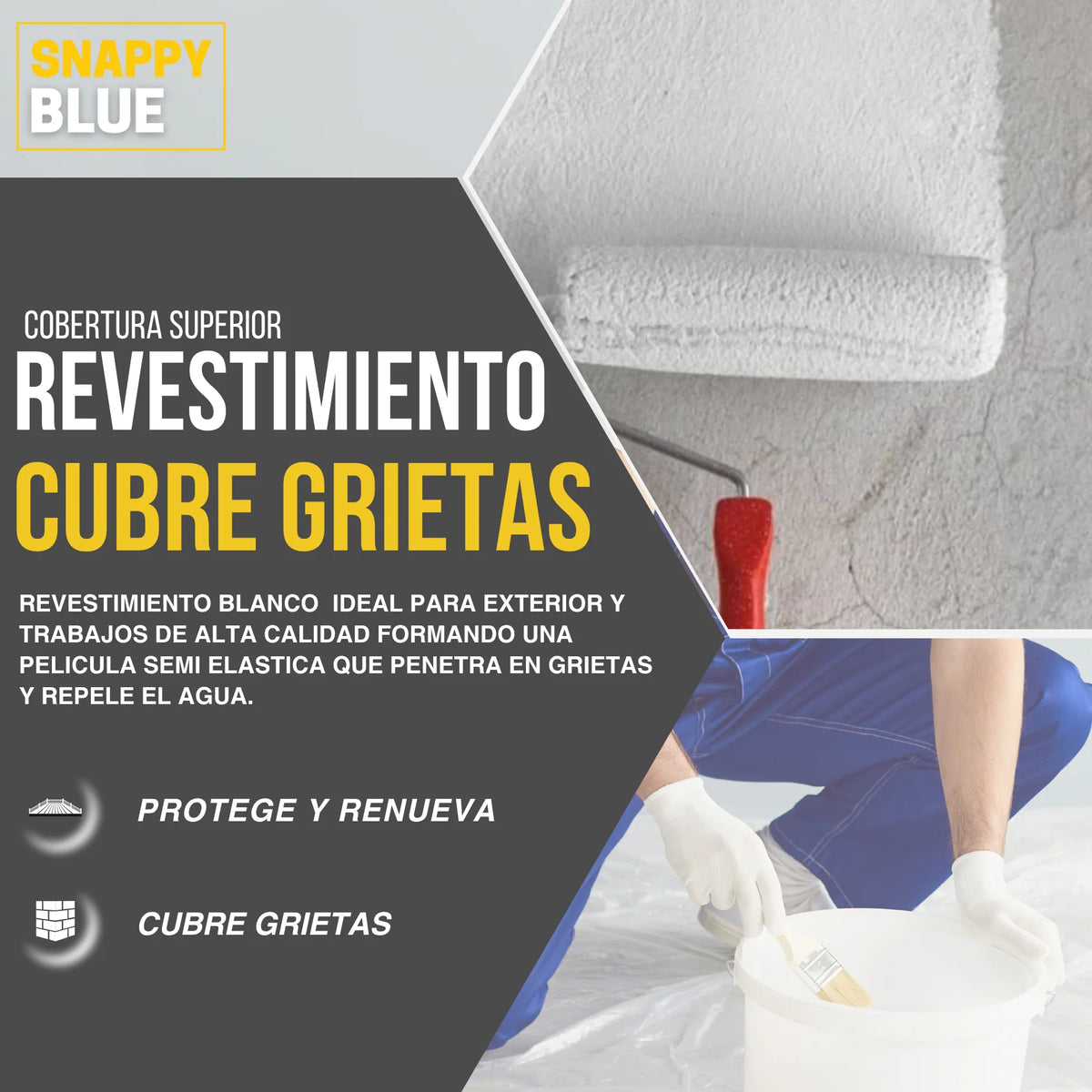 REVESTIMIENTO LISO ANTI FISURAS LISO ESPECIAL FACHADAS | Snappyblue®