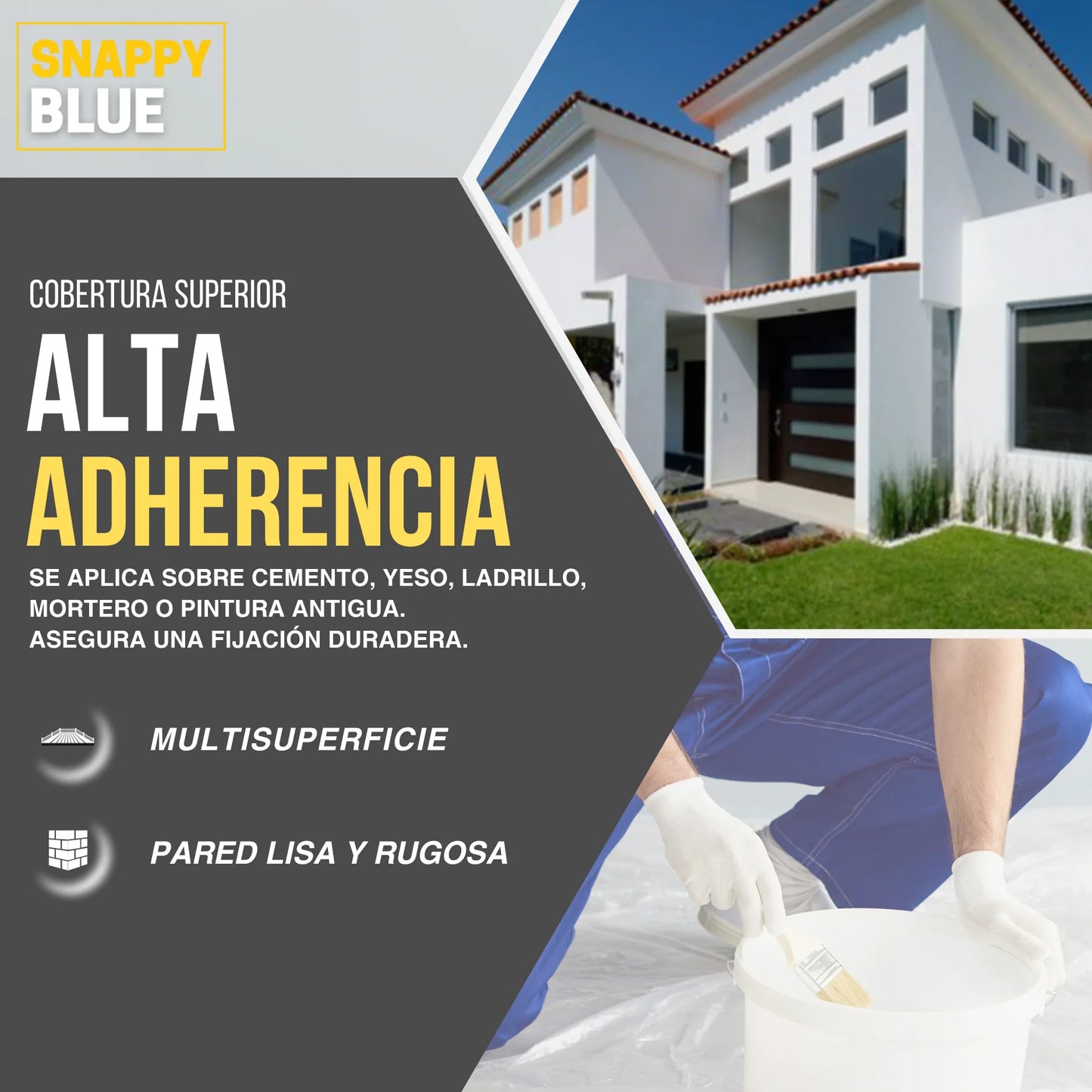 PINTURA PLÁSTICA SATINADA | Snappyblue®