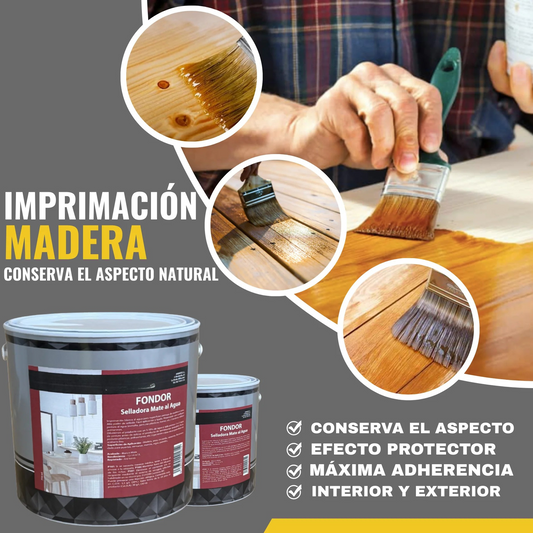 SELLADOR BLANCO MATE AL AGUA PARA MADERAS | Snappyblue®