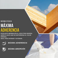 SELLADOR BLANCO MATE AL AGUA PARA MADERAS | Snappyblue®