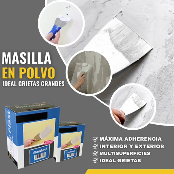 Masilla en Polvo Reparadora Alta Resistencia para Fachadas Exteriores