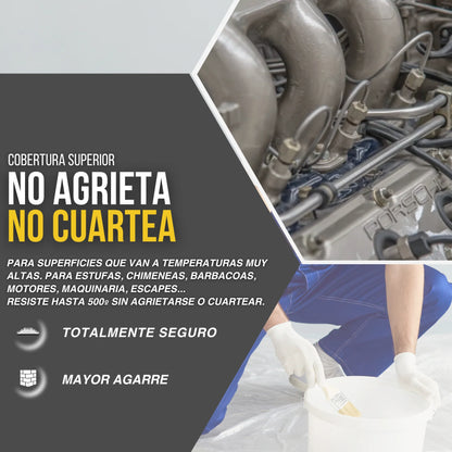 PINTURA ANTICALÓRICA 500º NEGRA | Snappyblue®