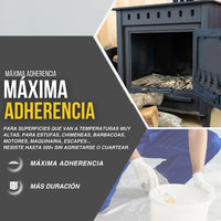Pintura Anticalor 500° para Estufas, Chimeneas y Barbacoas