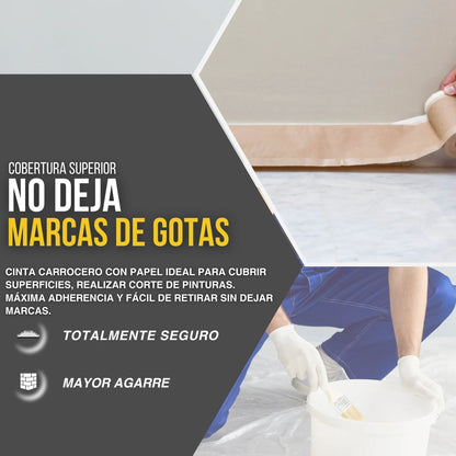 PAPEL CON CINTA 15cm x 45m 30 UNIDADES