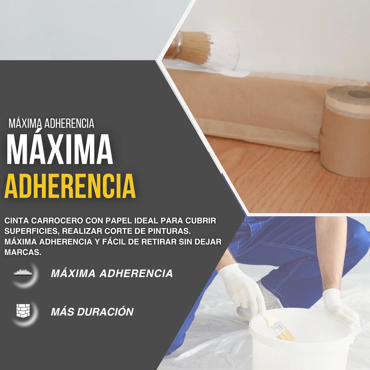 PAPEL CON CINTA 15cm x 45m 30 UNIDADES