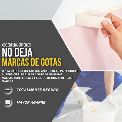 CINTA ADHESIVA CARROCERO  48cm x 45m 36UNIDADES