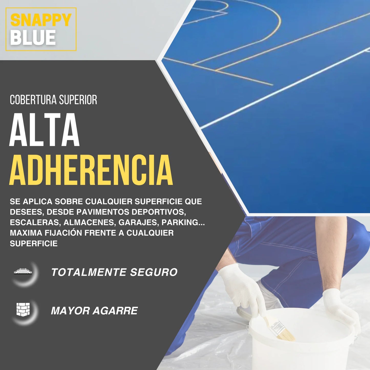 PINTURA DEPORTIVA PAVIMENTOS | Snappyblue®