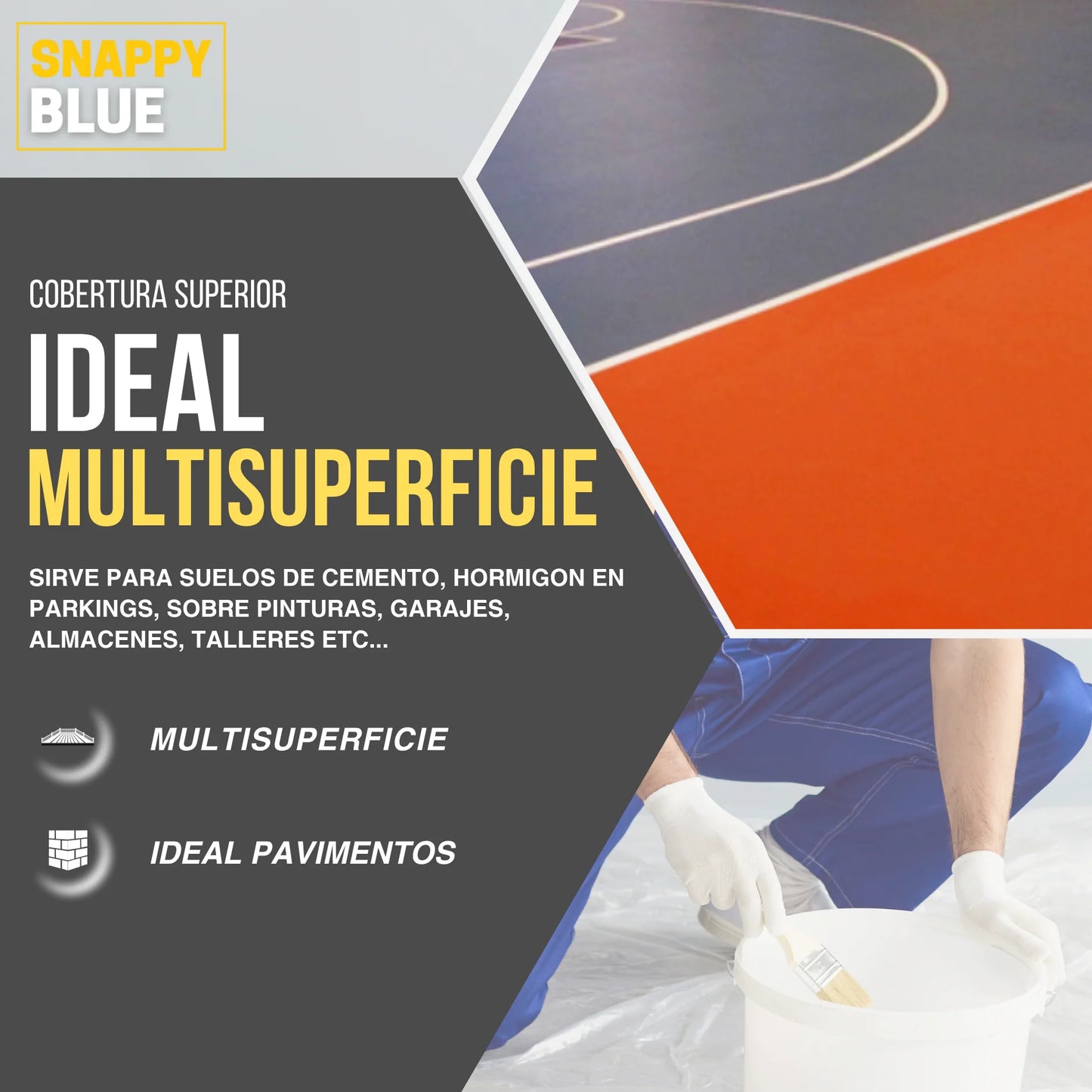 PINTURA DEPORTIVA PAVIMENTOS | Snappyblue®