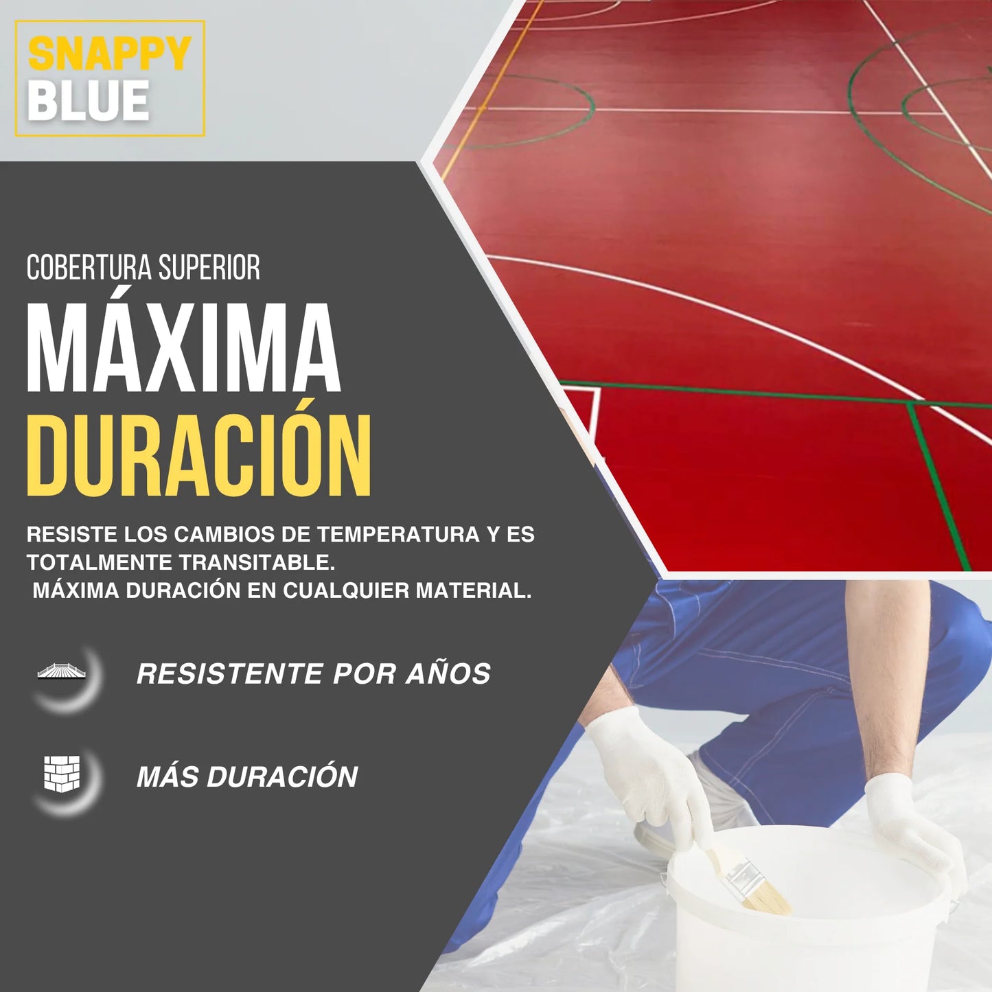 PINTURA DEPORTIVA PAVIMENTOS | Snappyblue®